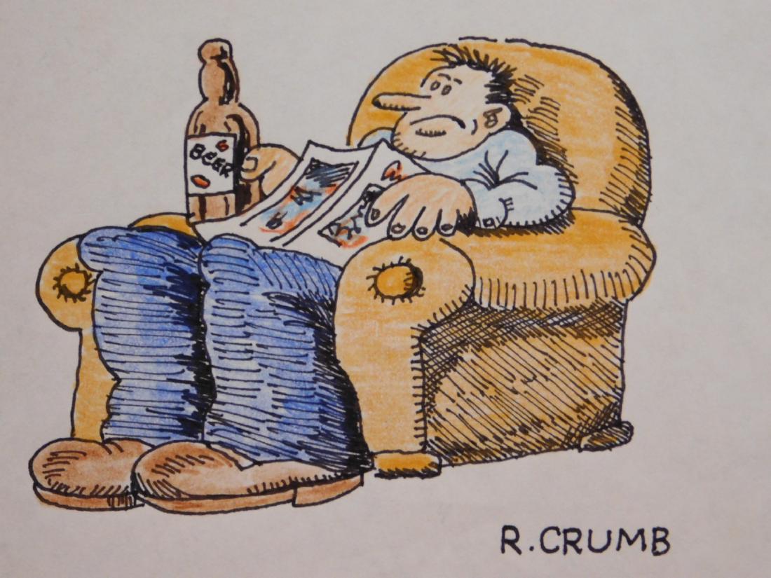 R. Crumb: Man with Beer (1 of 3)