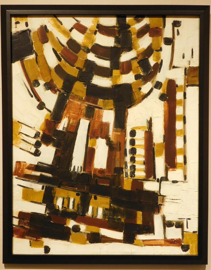 Mid-Century Abstract Oil Painting, c.1960 (1 of 9)