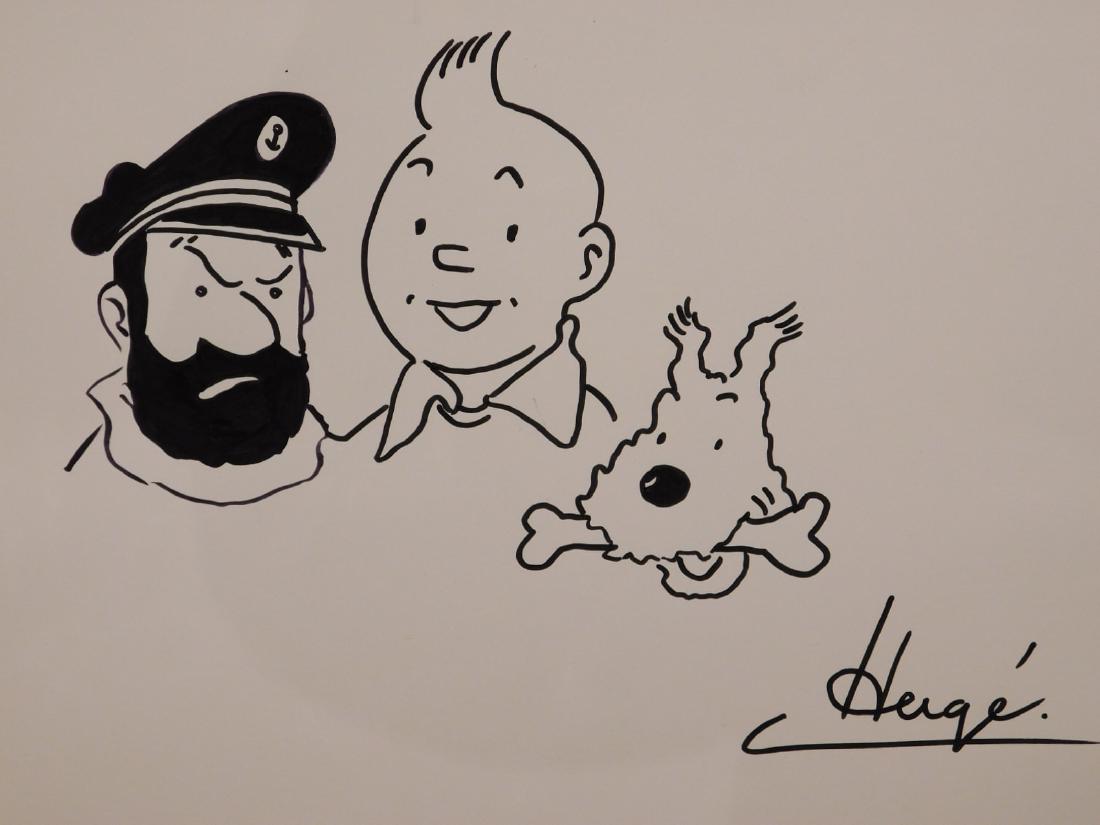 Herge - Tintin, Captain Haddock and Snowy (1 of 2)