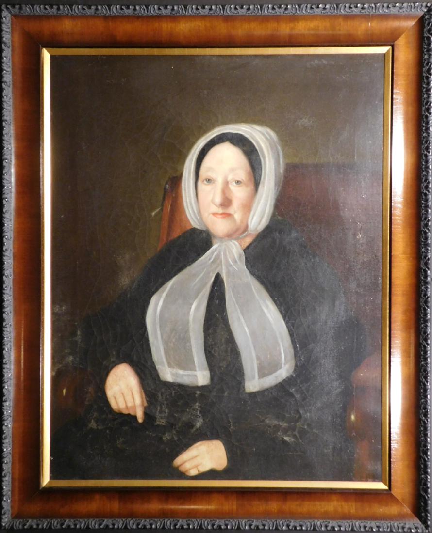 Attributed to Chester Harding: Portrait of a Woman: Attributed to Chester Harding (American 1792-1866)Attributed: Portrait of a Woman oil on canvas unsigned framed. Chester Harding was born in 1792 in Conway Massachusett. In 1818 he was introduced to p