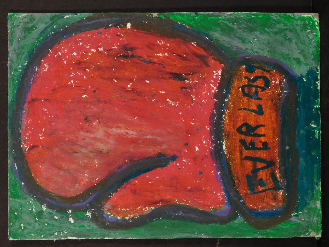 Jean-Michel Basquiat: Postcard of Everlast Boxing Glove (1 of 2)
