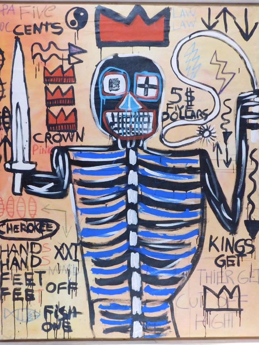 Jean-Michel Basquiat: Portrait of a Skeletal Man with (1 of 8)
