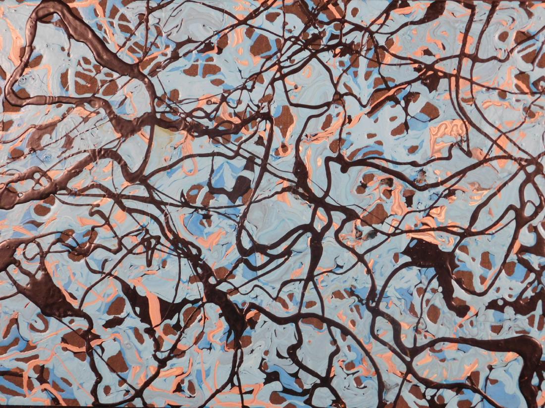 Jackson Pollock: Drip Painting (Blue and Black) (1 of 3)