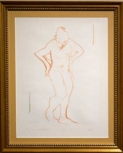 Follower of Degas: Figure Study: Follower of Degas: Figure Study. Monotype on paper. Signed bottom left, numbered 1/1 and dated 1995. FramedDimensions: 17.5x13.5" image, 22.2x18" frame 17.5x13.5" image, 22.2x18" frame