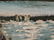 River Scene Antique Oil Painting - 7
