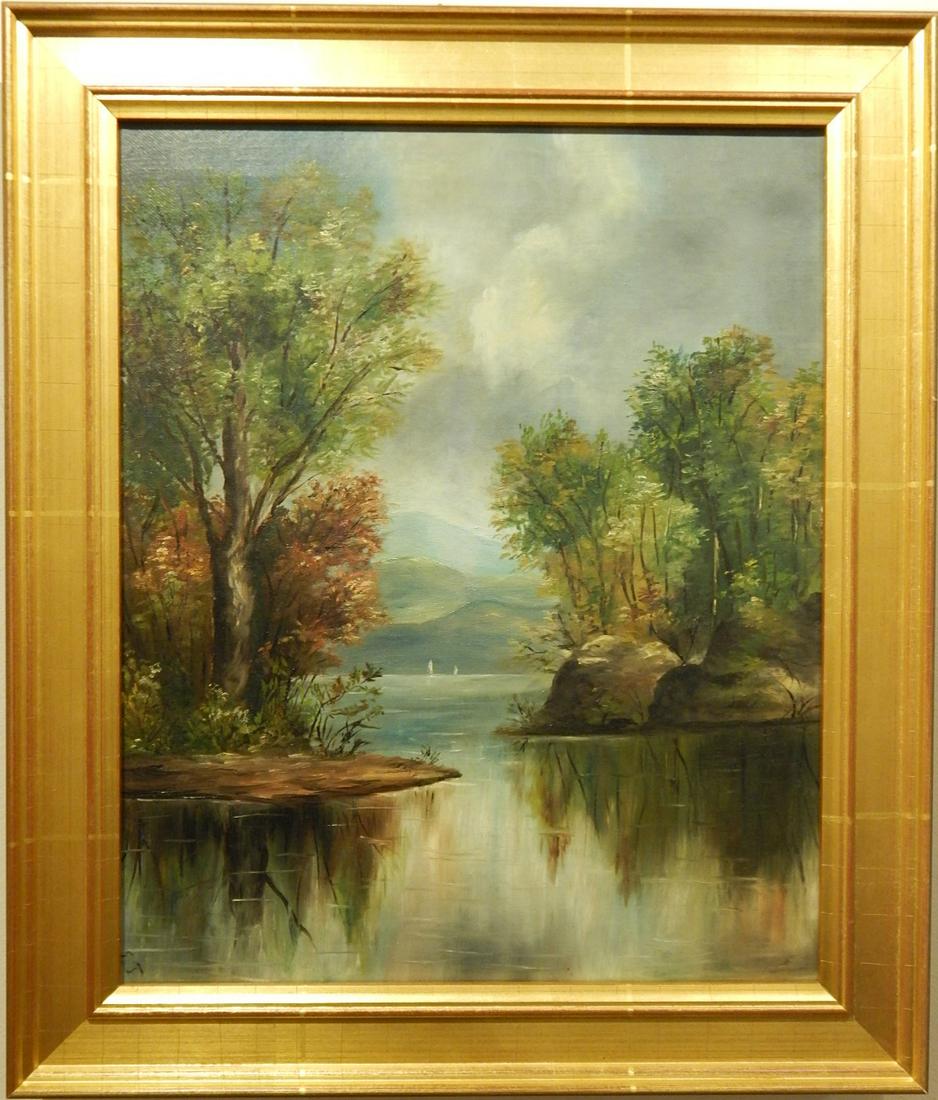 White Mountain School: Landscape Oil Painting (1 of 10)