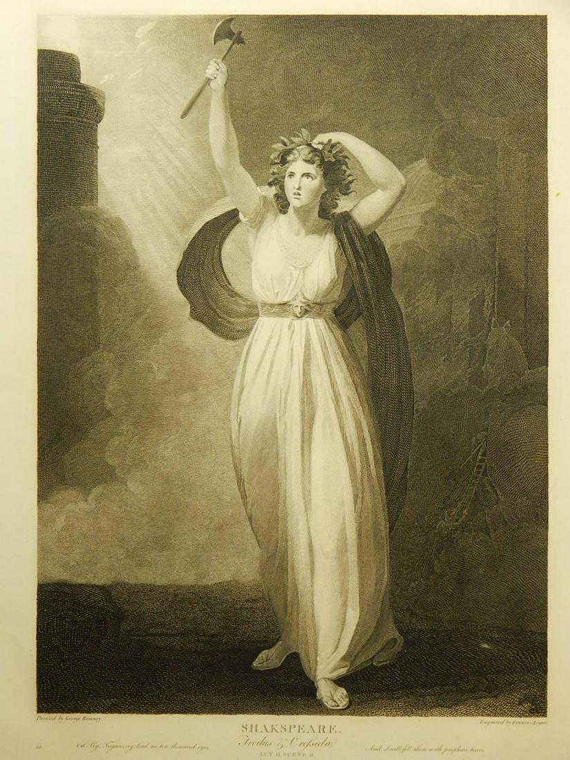 Francis Legat after George Romney : Troilus & Cressida,: Francis Legat after George Romney : Troilus & Cressida, Act II Scene II, from the "Shakespeare (sic) Gallery" by John Boydell, London, 1795, engraving on paper, 1795, Dimensions: 22 1/2 x 27 2/3 paper