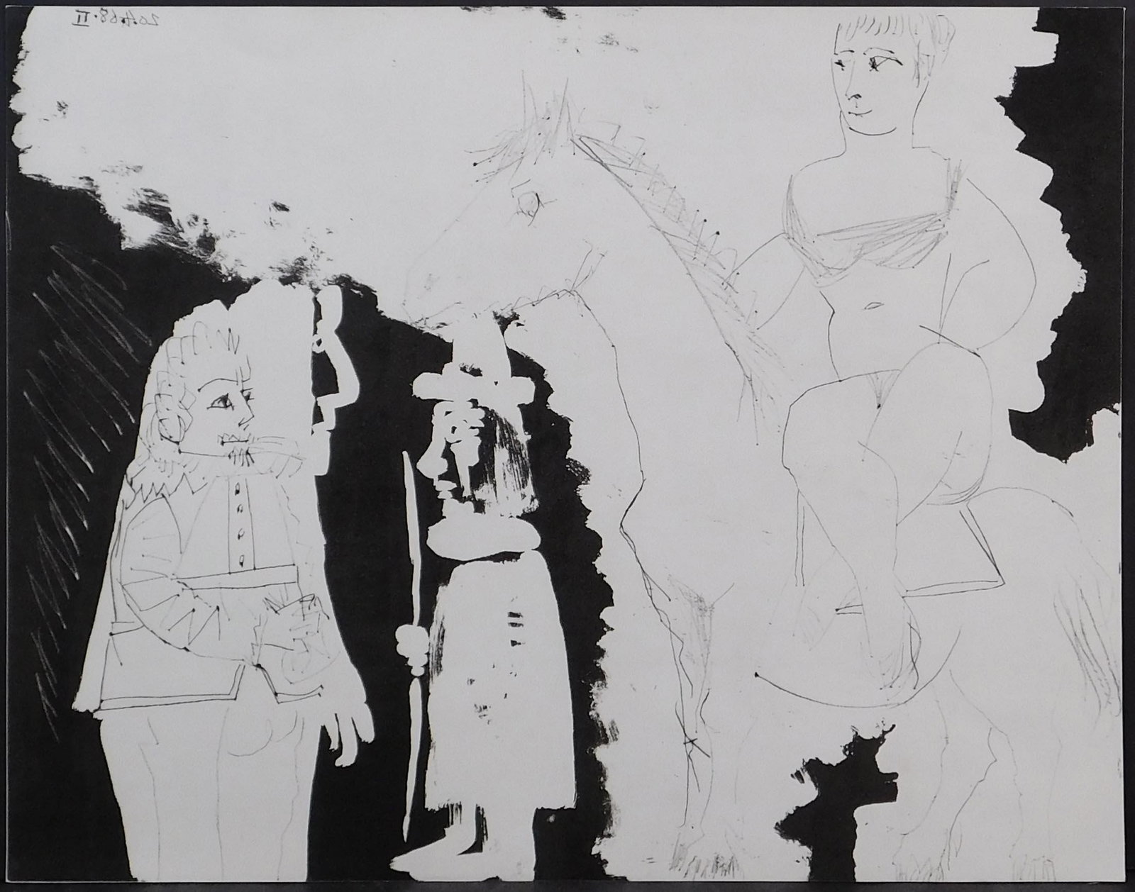 Pablo Picasso After:  Soldiers and Woman on Horseback (1 of 4)