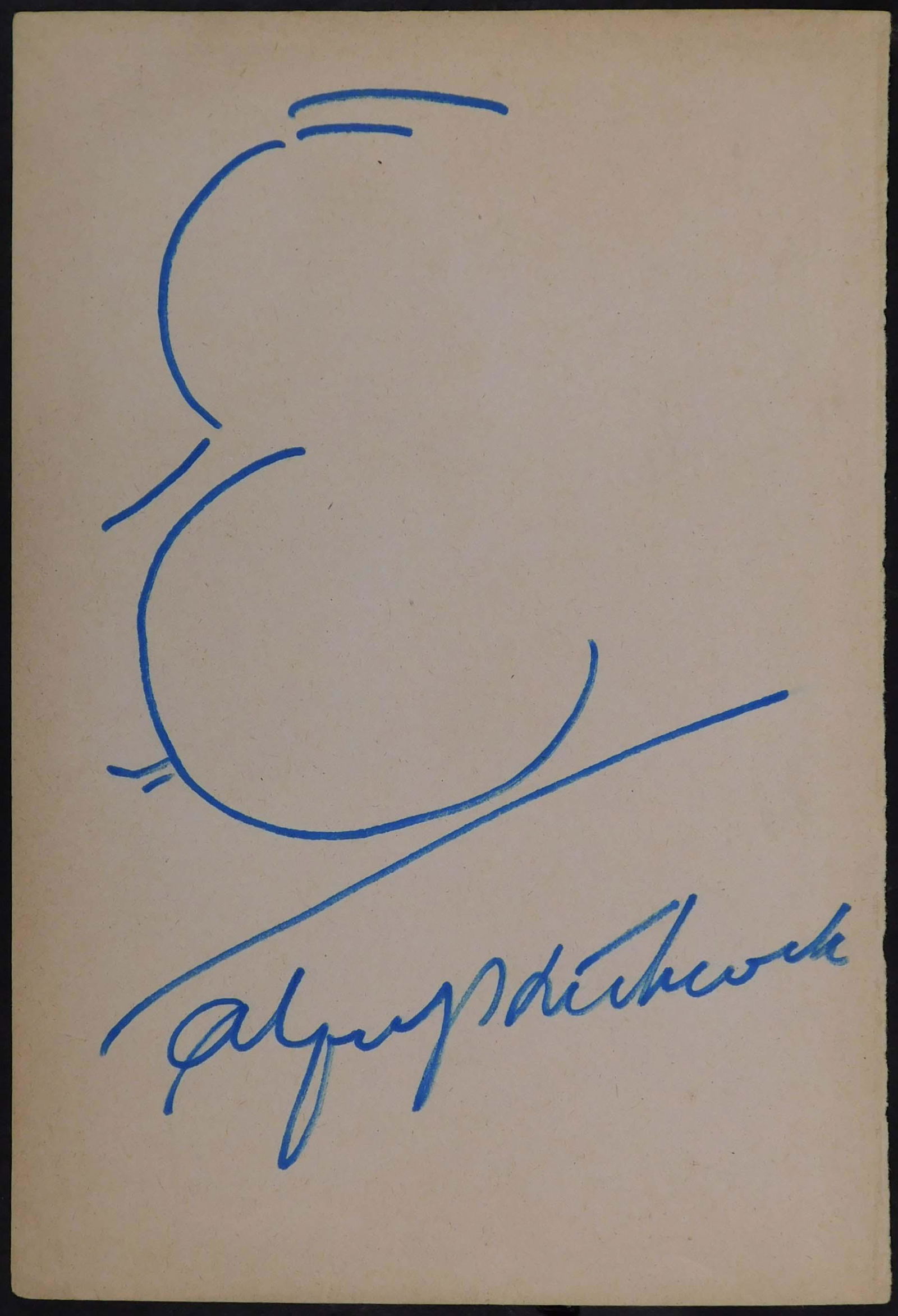 Alfred Hitchcock Attr: Autograph (1 of 2)