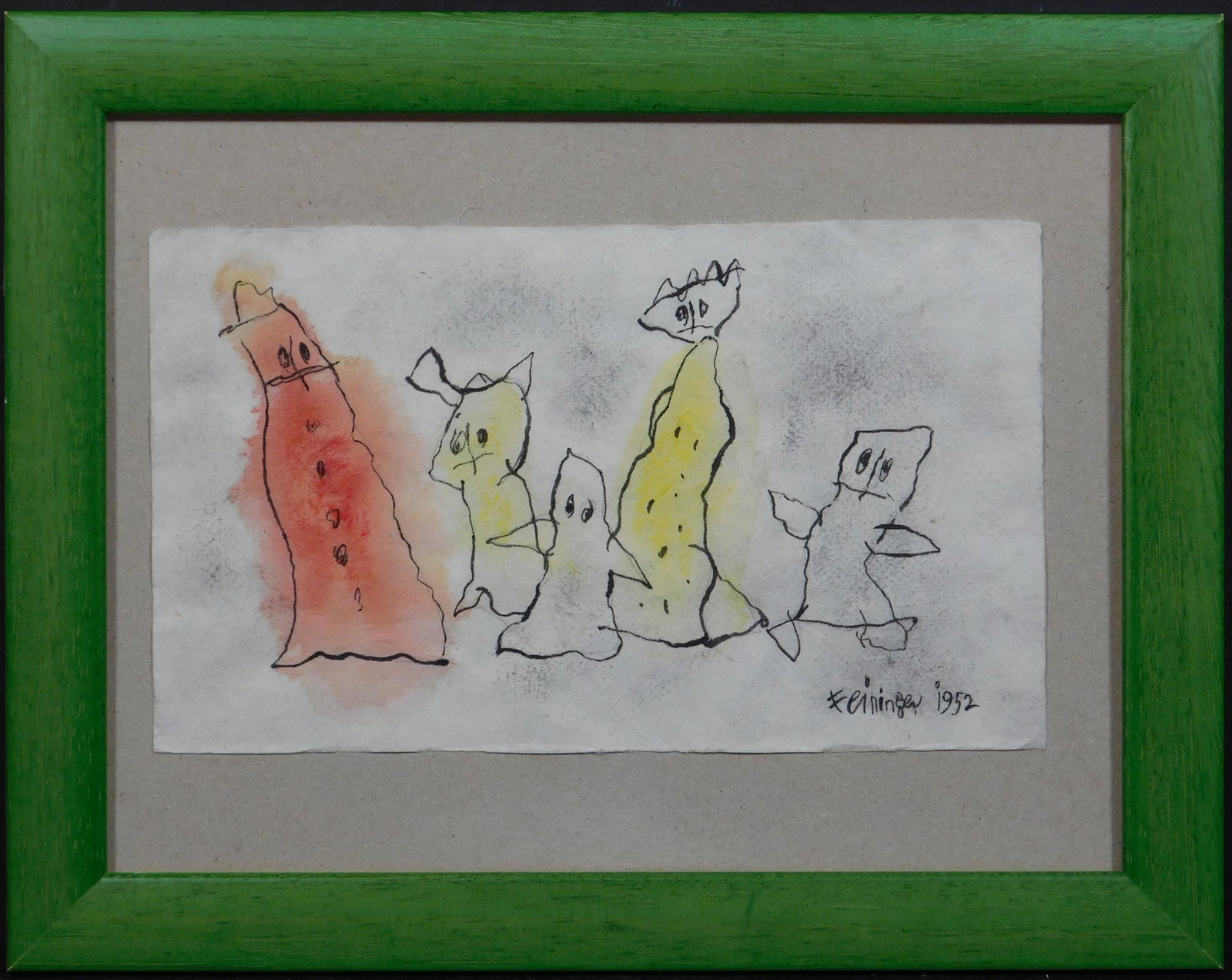 Lyonel Feininger, Attributed: Ghosties, 1952 (1 of 8)