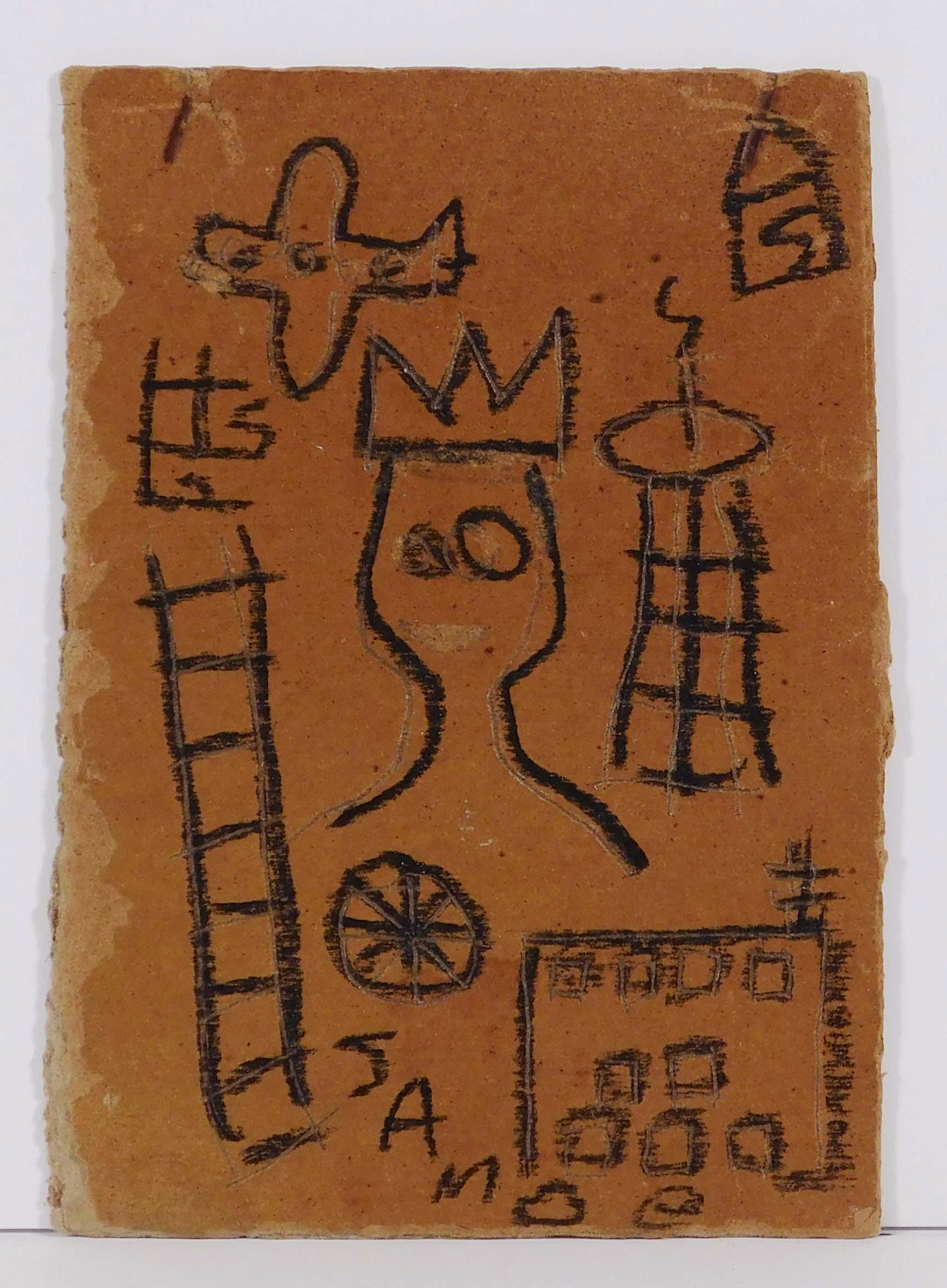 Jean-Michel Basquiat, Manner of: SAMO with Crowned (1 of 4)