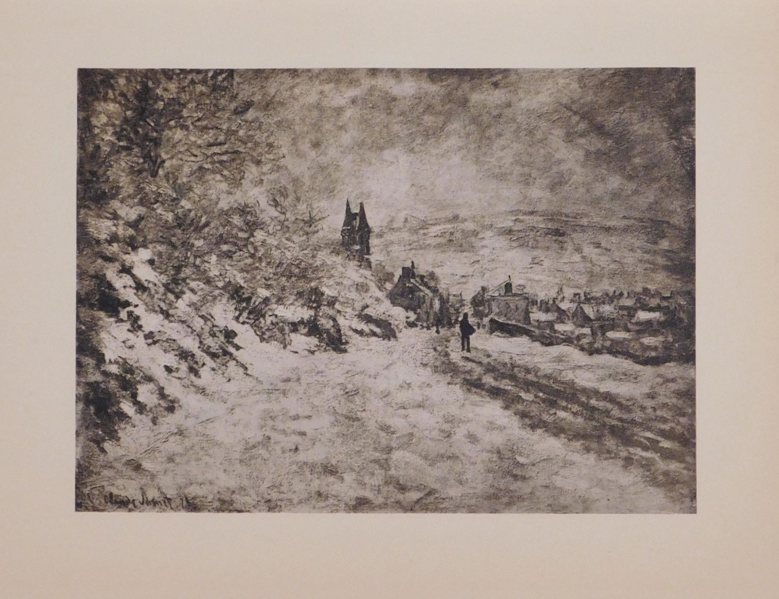 Claude Monet :   La Neige, Environs de Vetheuil (Snow, (1 of 3)