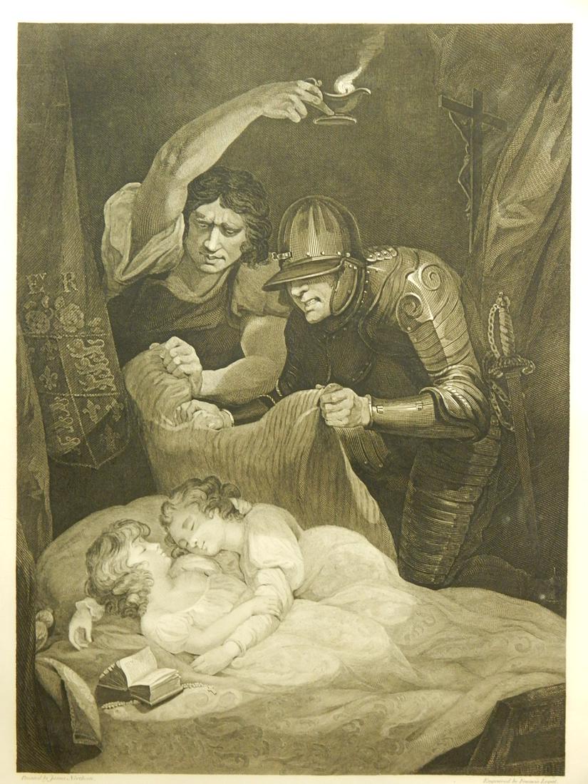 Francis Legat after James Northcote: King Richard the: Francis Legat after James Northcote: King Richard the Third, Act IV Scene III, for the "Shakespeare (sic) Gallery by John Boydell, London, 1795), engraving on paper, 1795, Dimensions: 22 1/2 x 27 2/3