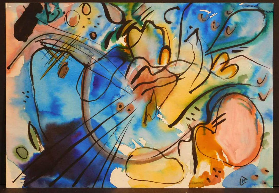 Wassily Kandinsky Attr. : Abstract Composition (1 of 20)