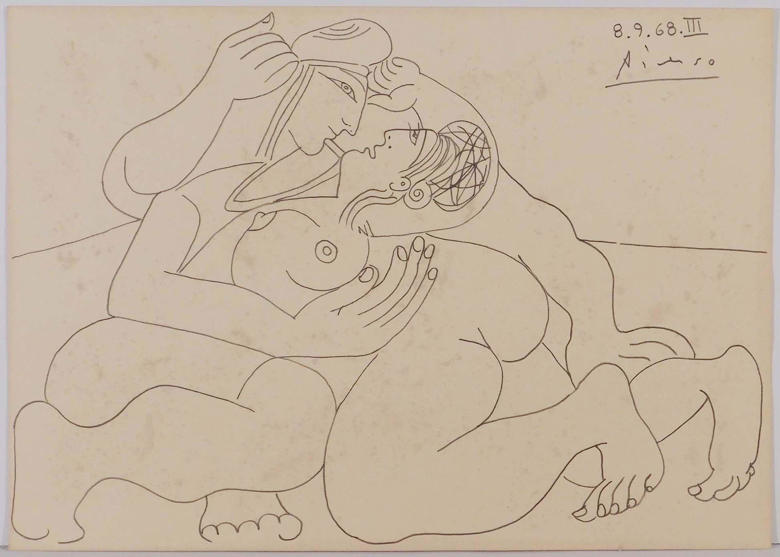 Pablo Picasso, Attributed: Figures Enchevetrees (1 of 8)