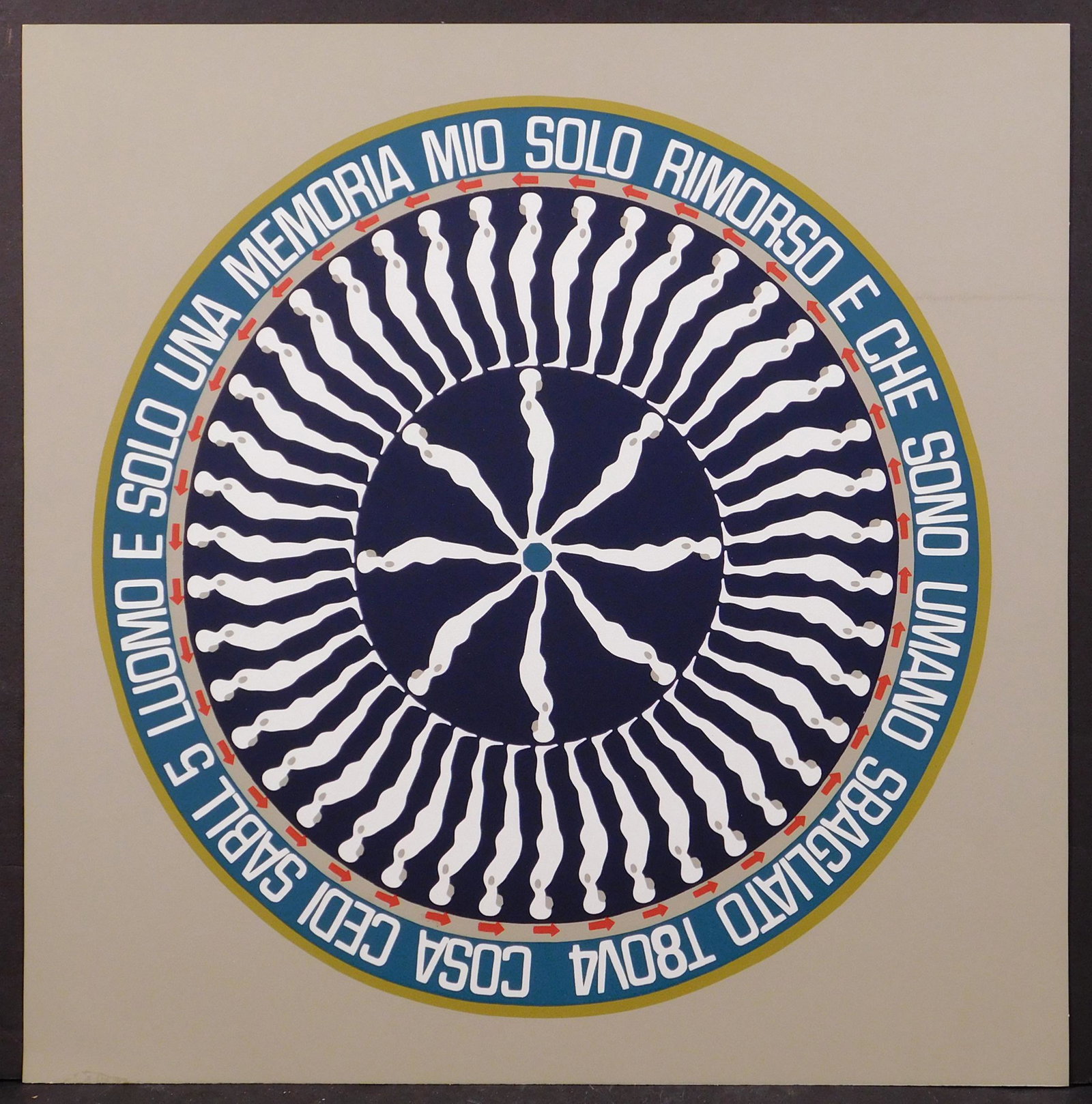 Ernest Tino Trova: Falling Man from Banner: Ernest Tino Trova (American, 1927 - 2009): Falling Man from Banner, 1969. Silkscreen on paper, unsigned, unframed. Ernest Trova is known for Sculpture, assemblage, abstraction. Known for his Falling M