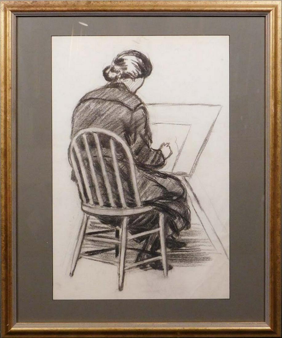 Einar Arvid Barck: Woman Drawing (1 of 8)