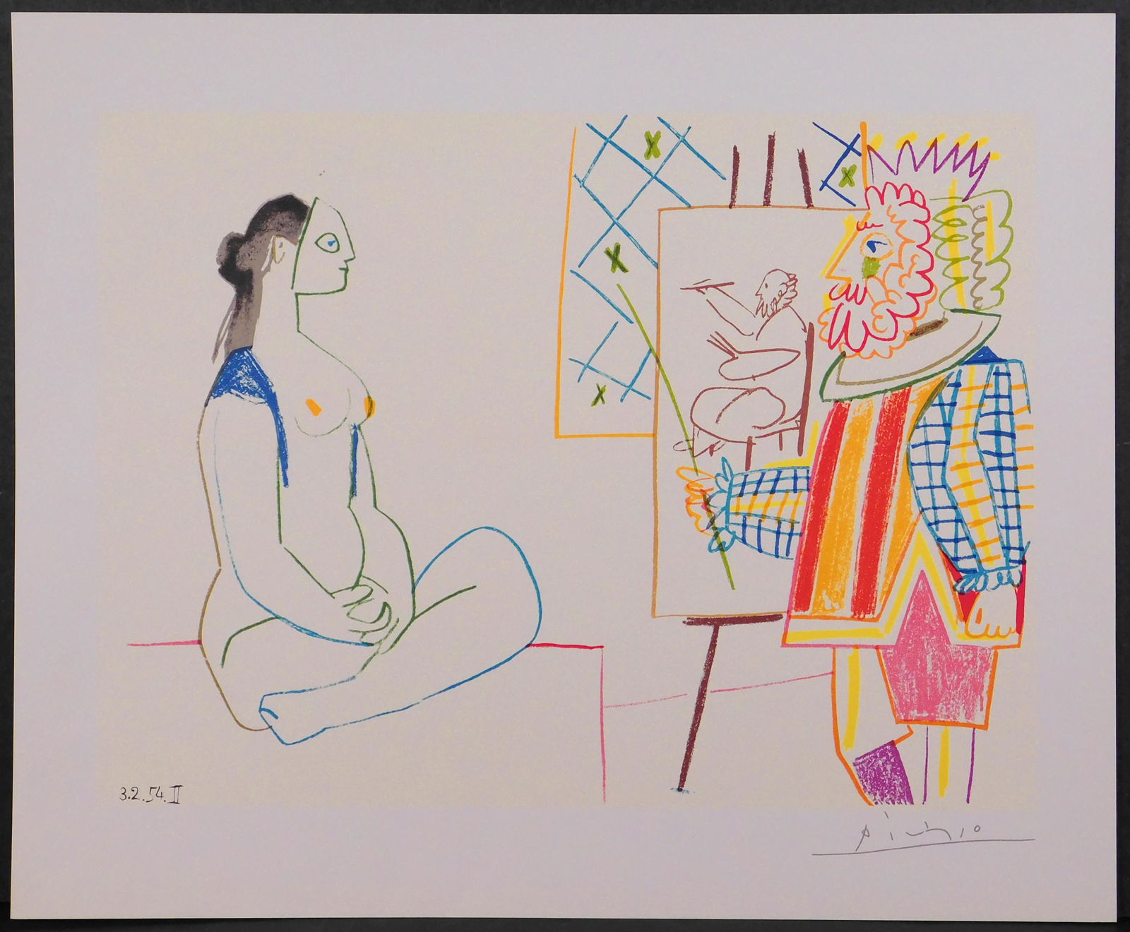 Pablo Picasso, After: Artiste et Nu (1 of 6)