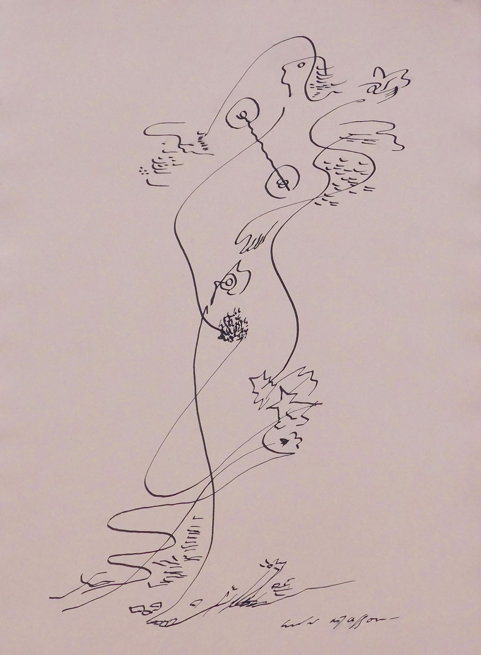 Andre Masson, Manner of/ Attributed: Femme surrealist (1 of 11)