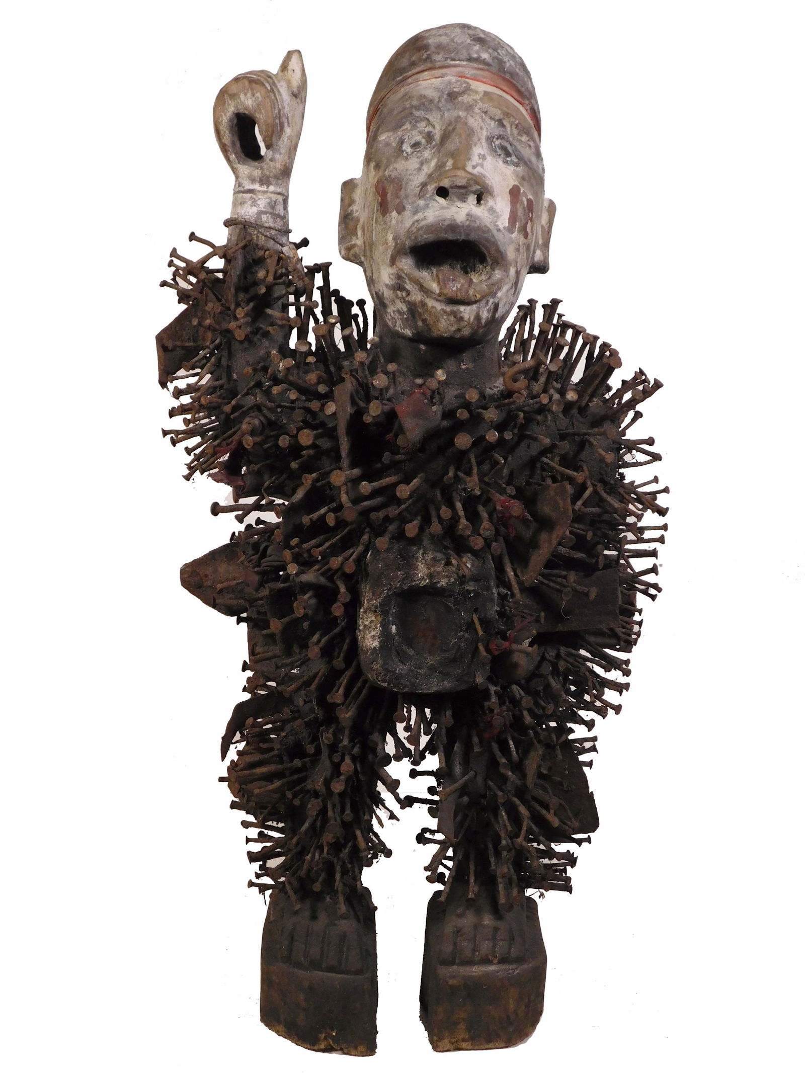 Nkisi N'Kondi Power Figure, Bakongo People, DR Congo/Zaire (1 of 13)