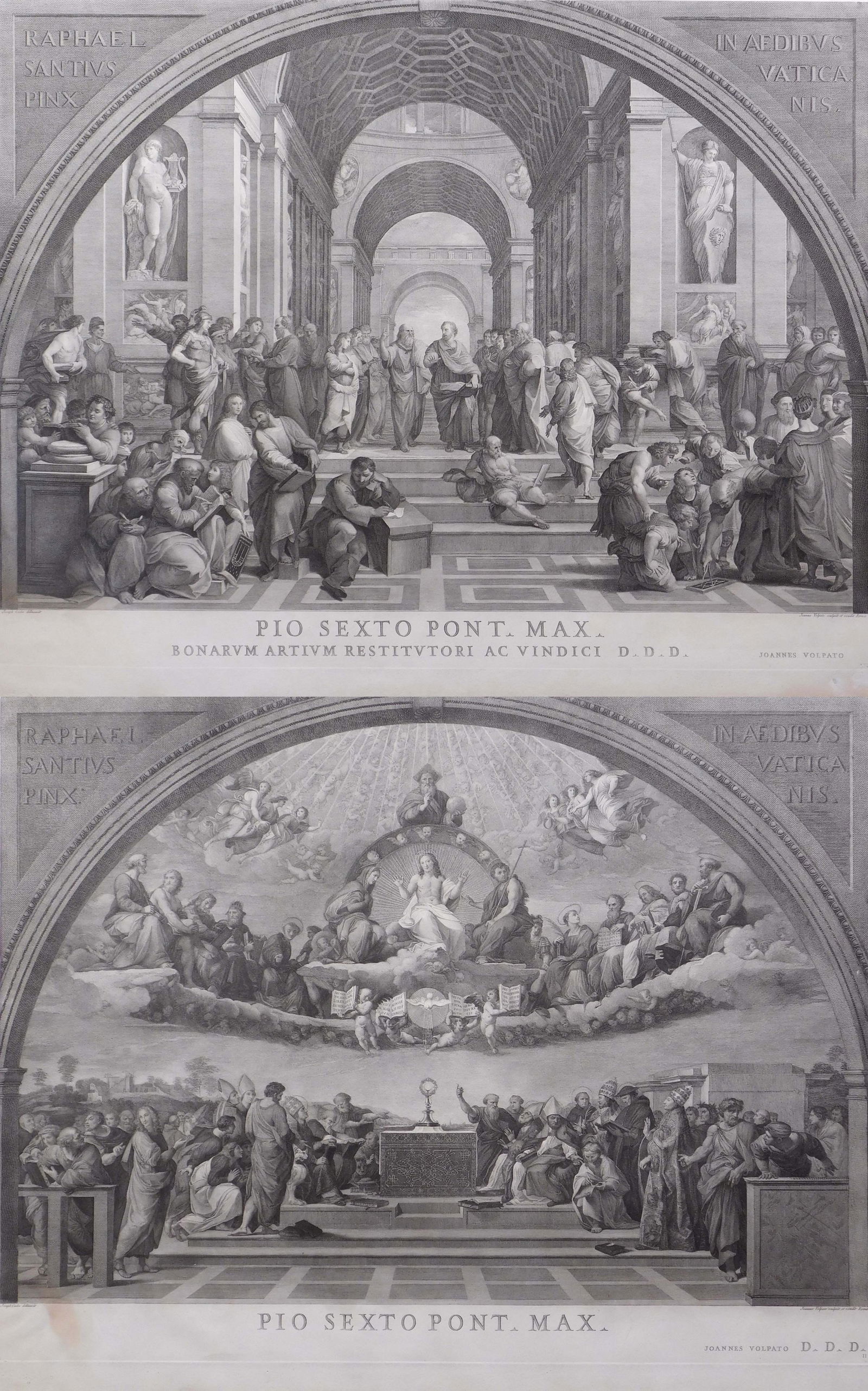 Joannes Volpato after Raphael: Pair of Prints The Expulsion of Heliodorus from the Temple (1 of 20)