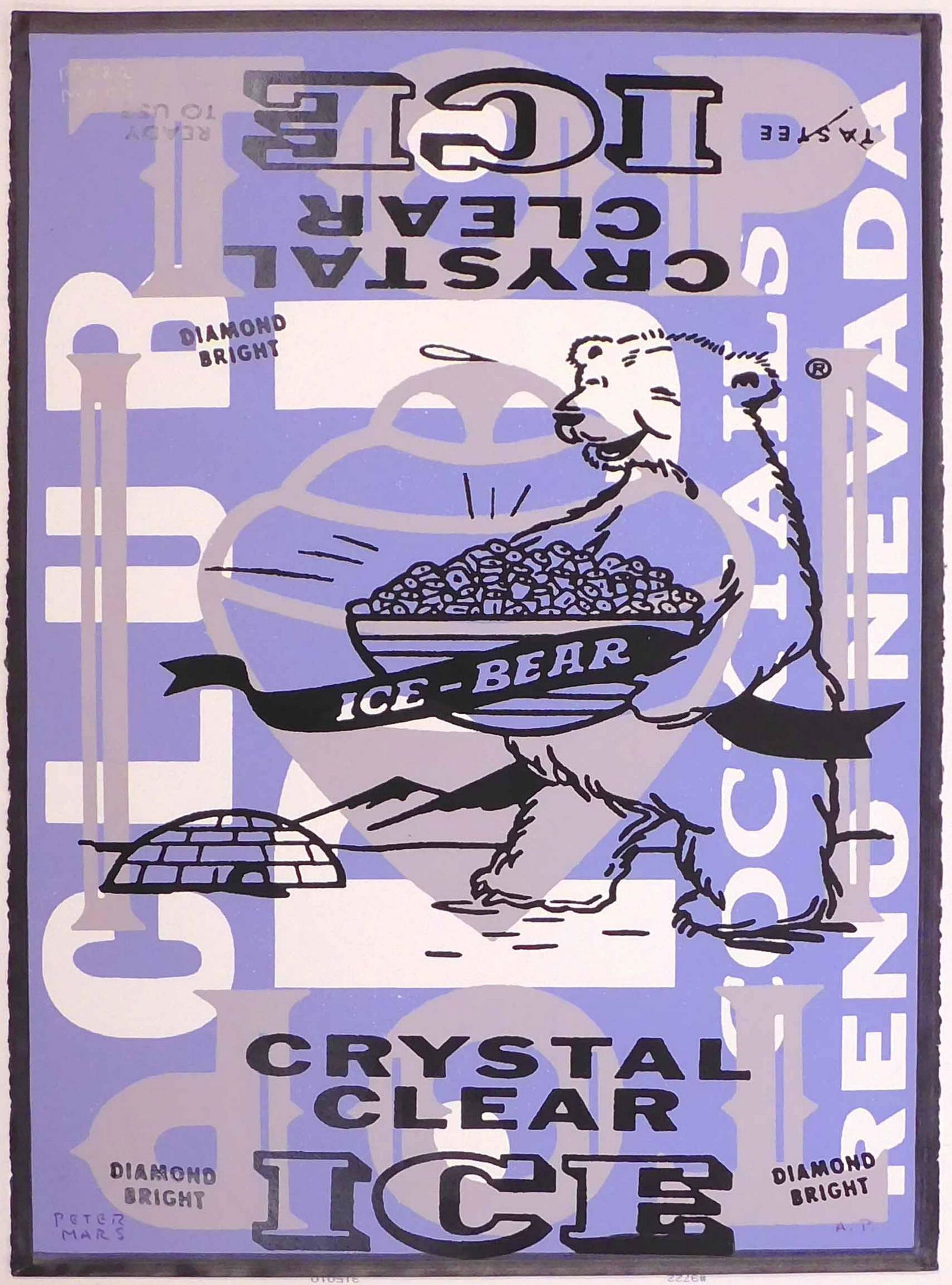 Peter Mars: Cool Globes: Peter Mars (American, b 1959): Cool Globes, 2002. Hand-signed Original hand-pulled serigraph/silkscreen on archival paper, signed and marked artist's proof. Verso signed and embossed and counter-stamp