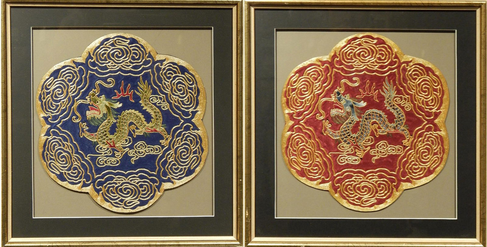 Hand wove Chinese Dragon Embroidered Emblems (1 of 11)