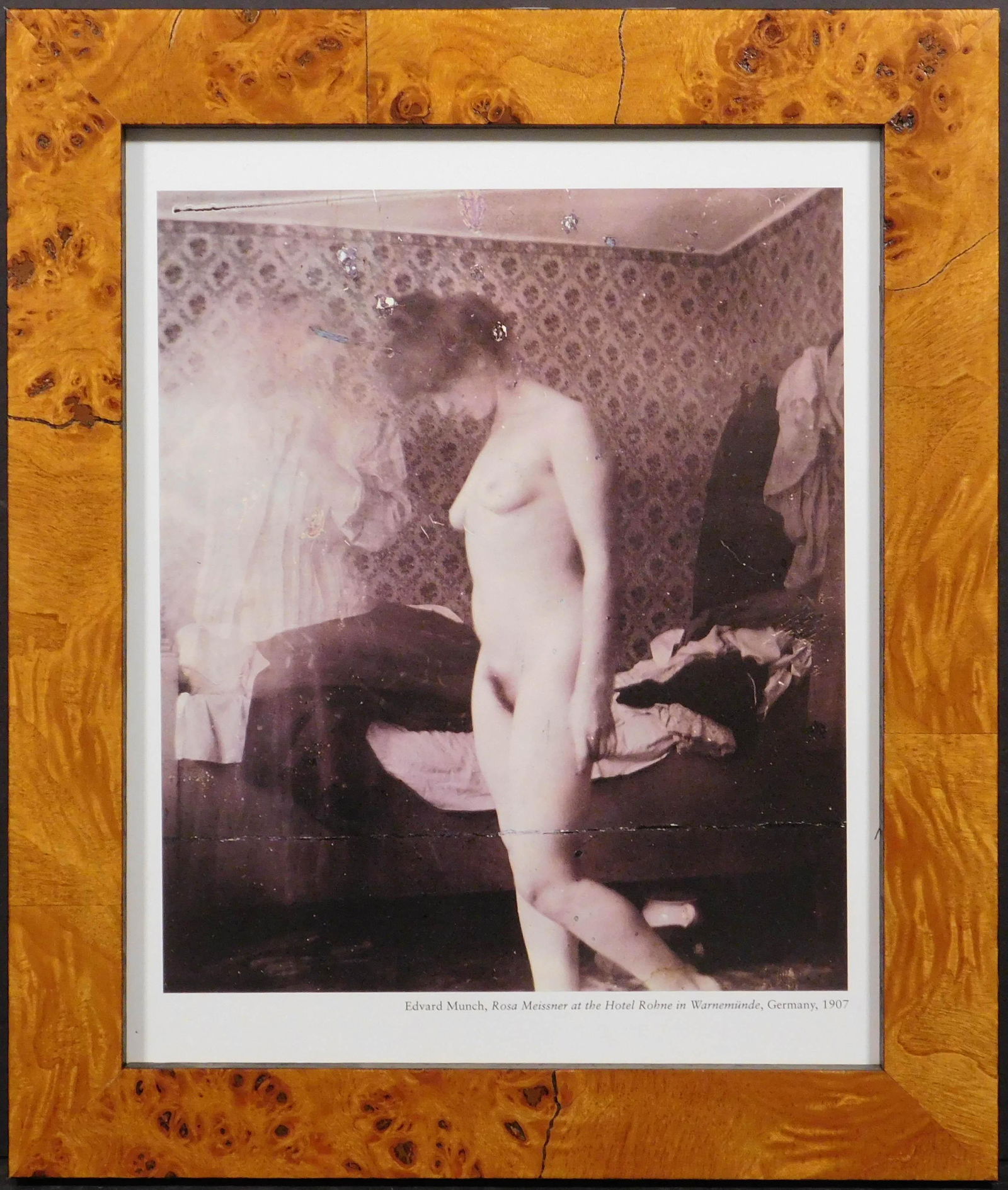 Edvard Munch: Rosa Meissner at the Hotel Rhone in Warnemunde, Germany, 1907: Edvard Munch (Norwegian, 1863-1944): Rosa Meissner at the Hotel Rhone in Warnemunde, Germany, 1907. Sheet-fed Gravure printed in the early 90's. Unsigned. Edvard Munch was a Norwegian painter. His bes