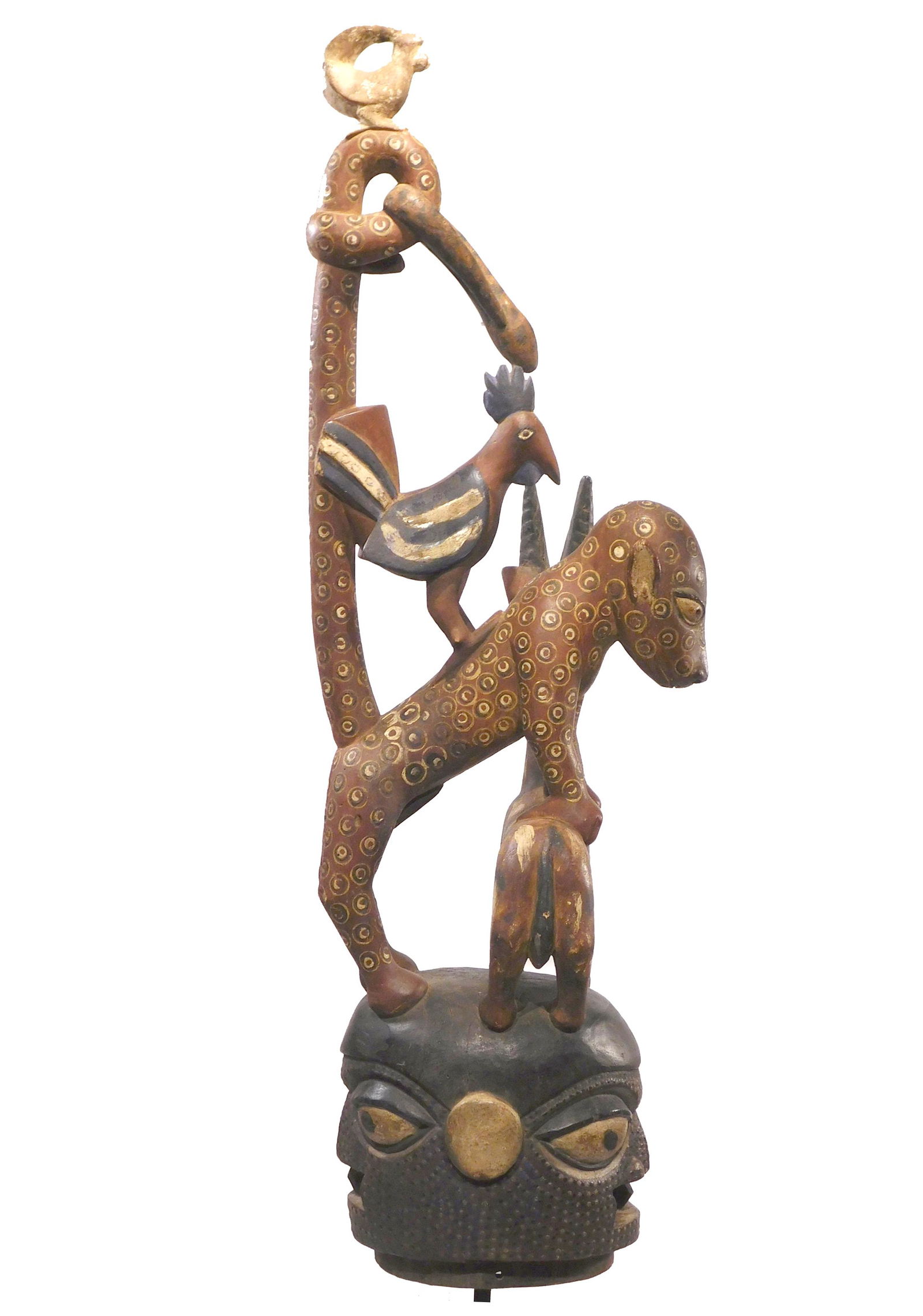 Epa Helmet  Mask w/Animals, Yoruba, Nigeria (1 of 18)