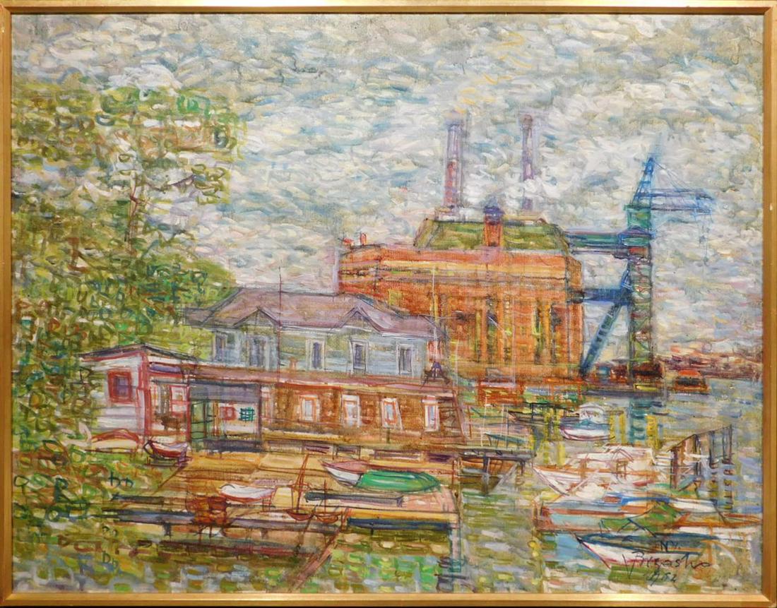 Wladyslaw Brzosko: NYC.1962: Harlem II, Harlem River (1 of 9)