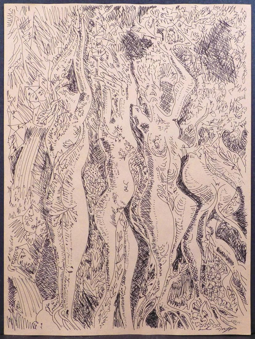 Andre Masson, Attributed: Surreal Figures (1 of 9)