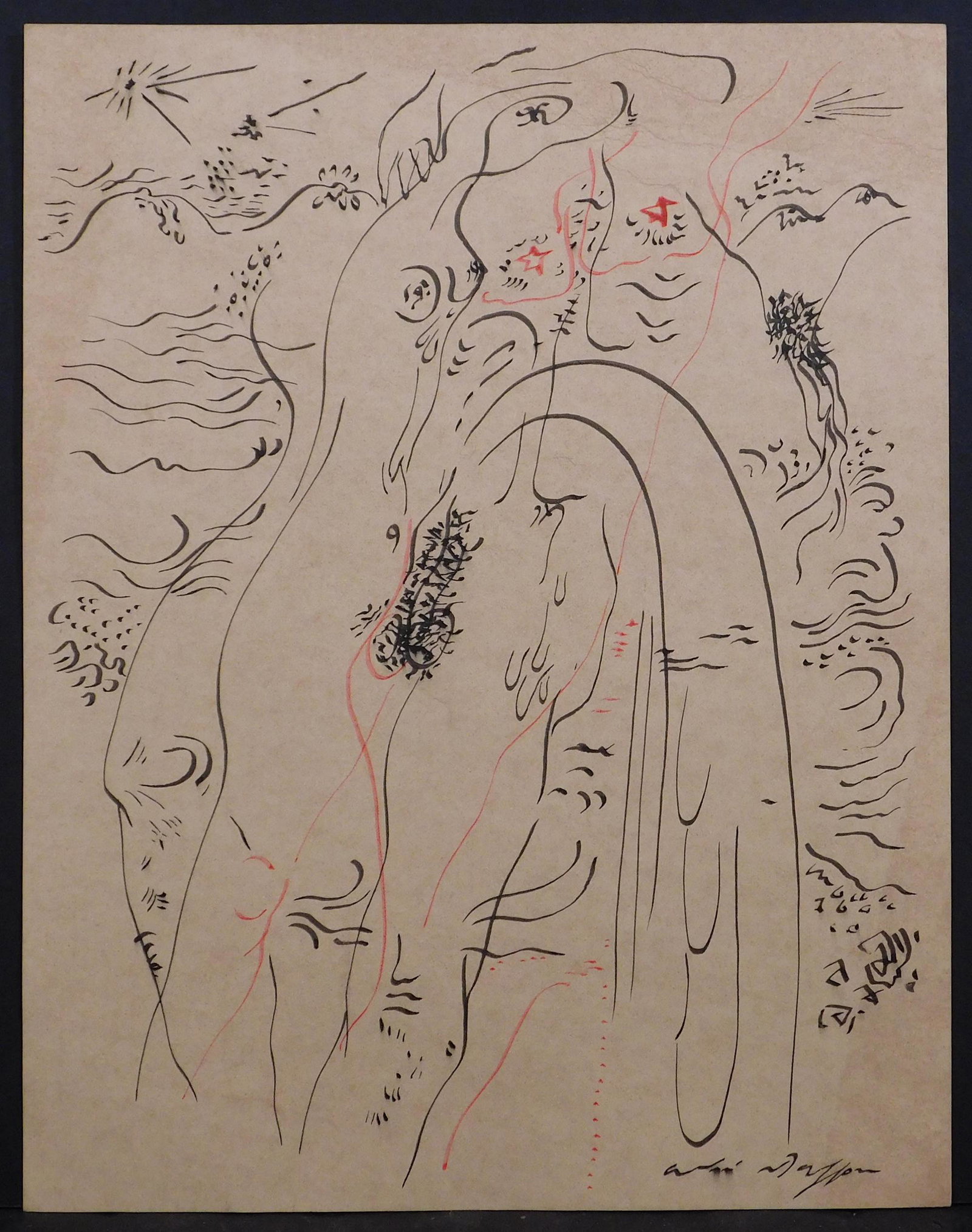 Andre Masson, Manner of/ Attributed: Surreal Forms (1 of 7)