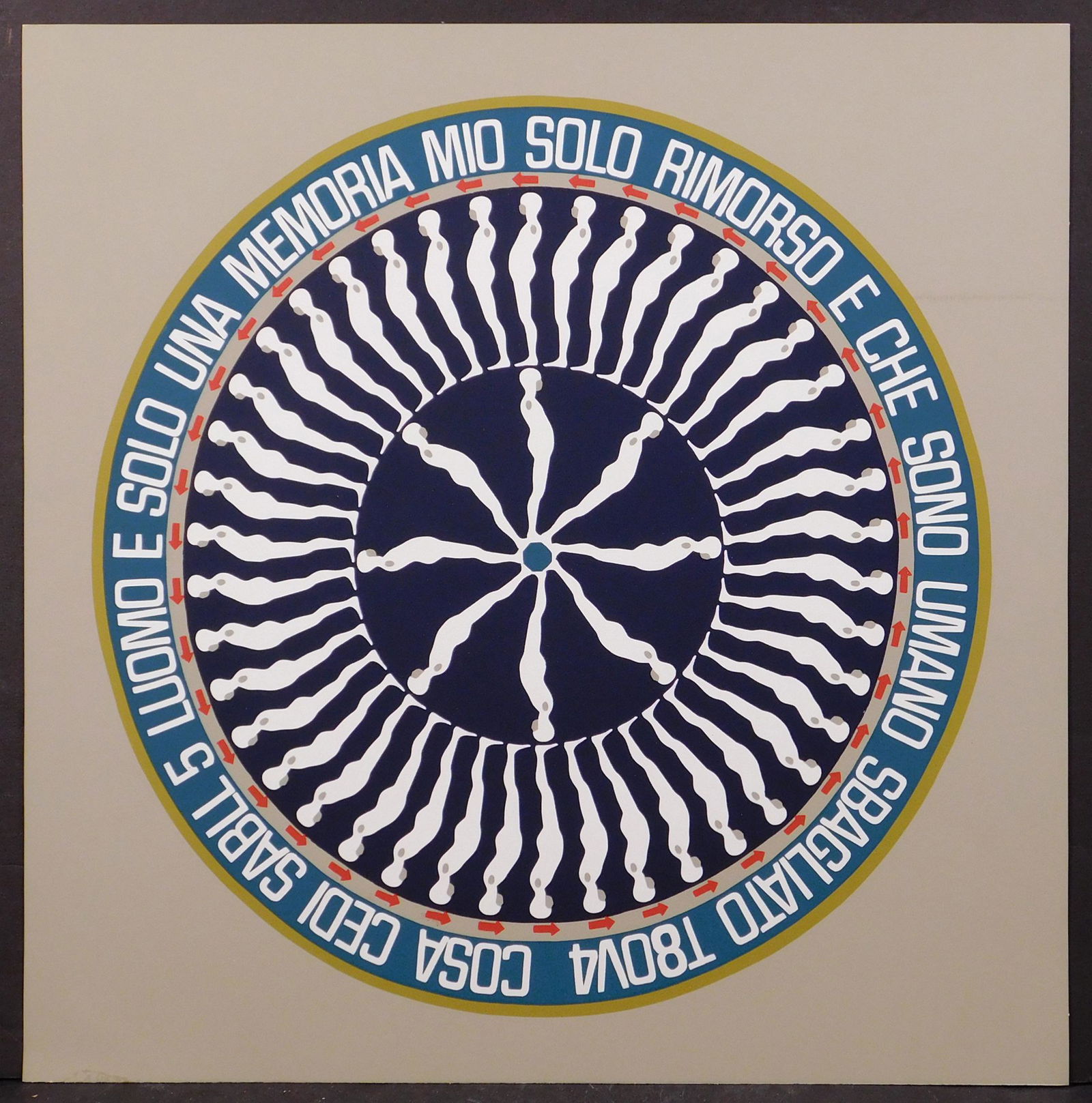 Ernest Tino Trova: Falling Man from Banner: Ernest Tino Trova (American, 1927 - 2009): Falling Man from Banner, 1969. Silkscreen on paper, unsigned, unframed. Ernest Trova is known for Sculpture, assemblage, abstraction. Known for his Falling M