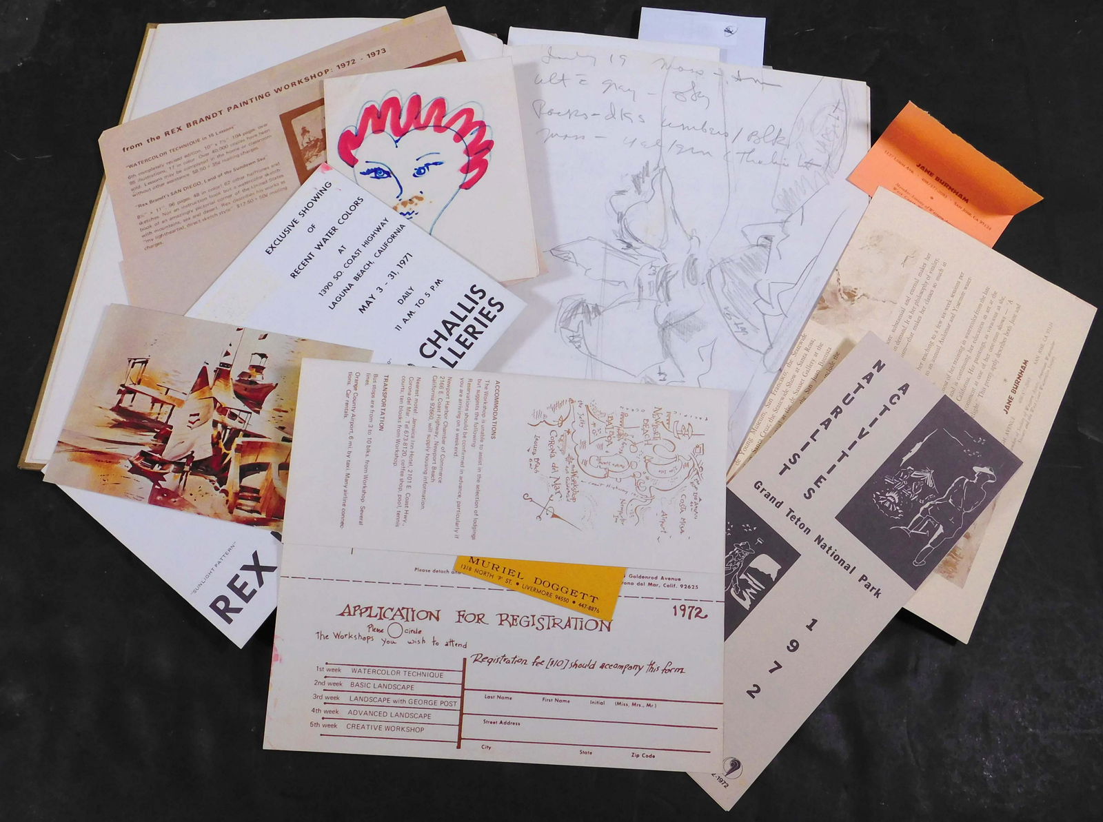 George Post Sketch Book (from painting workshop) (1 of 7)