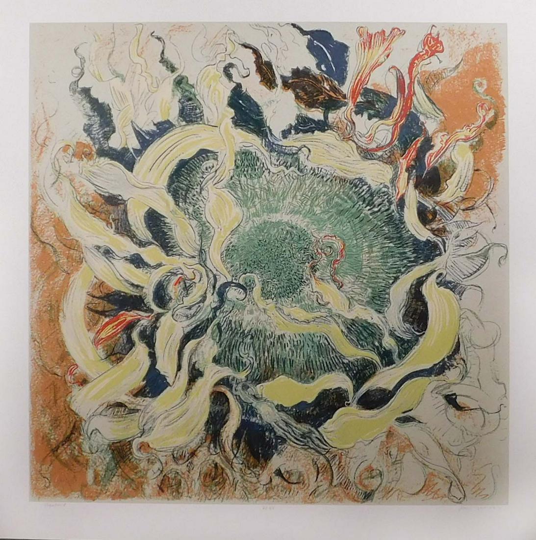 Jimmy Wright: Vagabond: Jimmy Wright (American, 20th Century): Vagabond. Screen print on heavy paper, signed, titled, and numbered in pencil below unframed. The print pictured is a different edition number. 35 x 35 inches wi