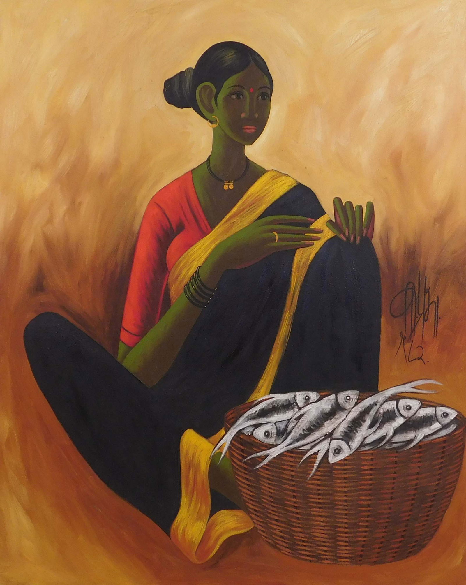 B Prabha, Attributed: Fisherwoman (1 of 16)