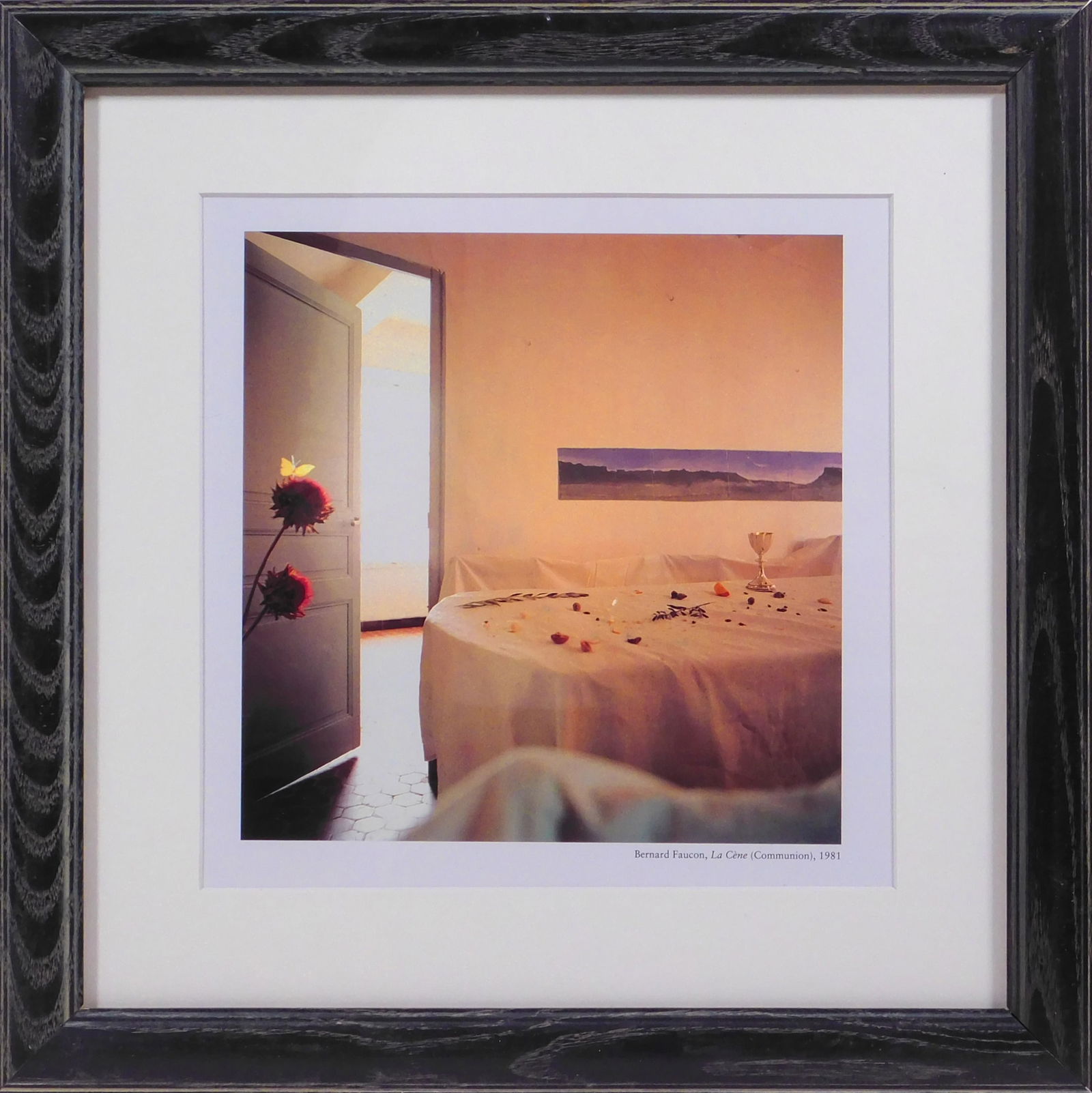 Bernard Faucon: La Cene (Communion): Bernard Faucon (French, b.1950): La Cene (Communion), 1996. Sheet Fed Gravure Print, unsigned, professionally framed. Bernard Faucon was one of the first photographers to master the constructed image