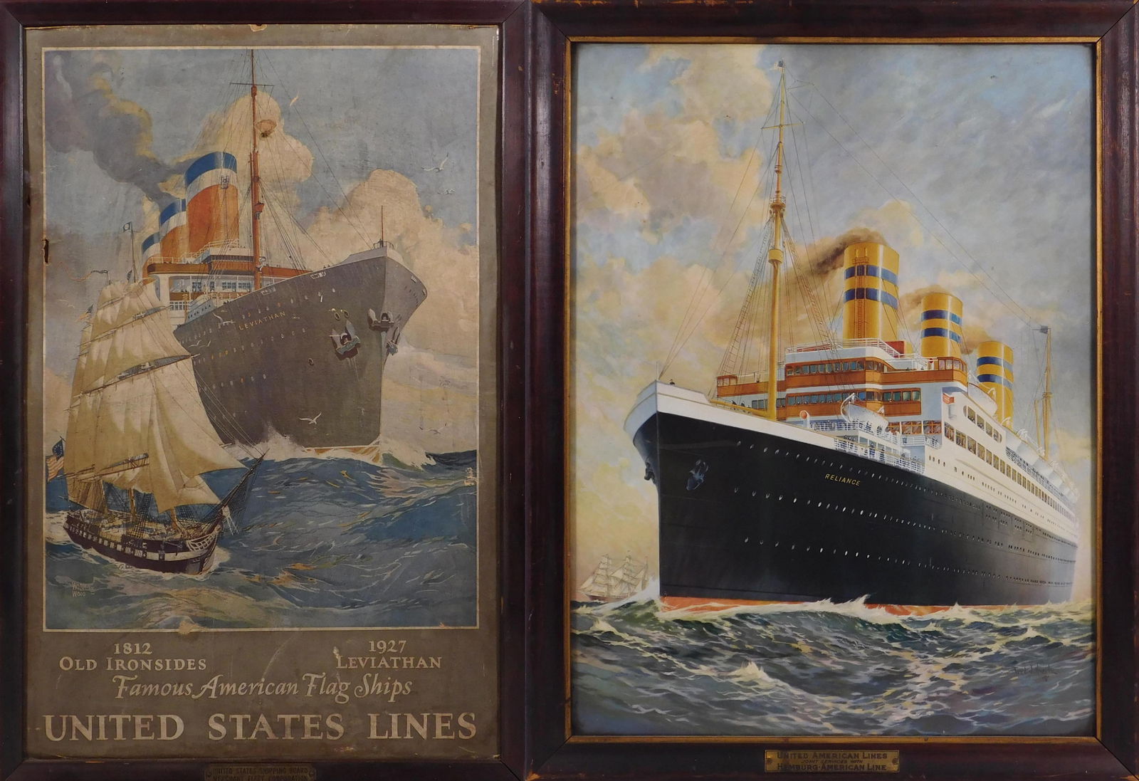 Worden Wood & Fred J. Hoertz: Pair of Ship Posters (1 of 14)
