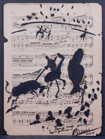 Pablo Picasso, Style of: Sans Titre, 11.2.57.