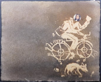 Francisco Toledo: Benito Juarez con bicicleta