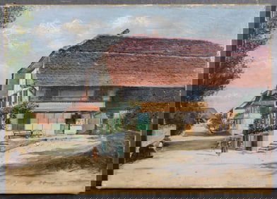 Continental School: 19th Century Village Scene