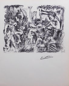 Style of Pablo Picasso:  Bacchanal