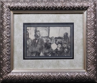 Edgar Degas: La Reunion Publique