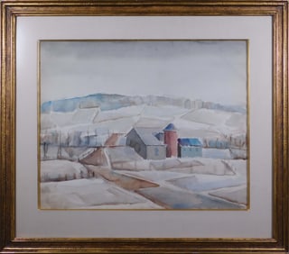 Joe Henry: Watercolor - Barn Scene 1948