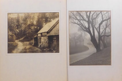 R. Einwald: Dreary Day and Farm in the Hill