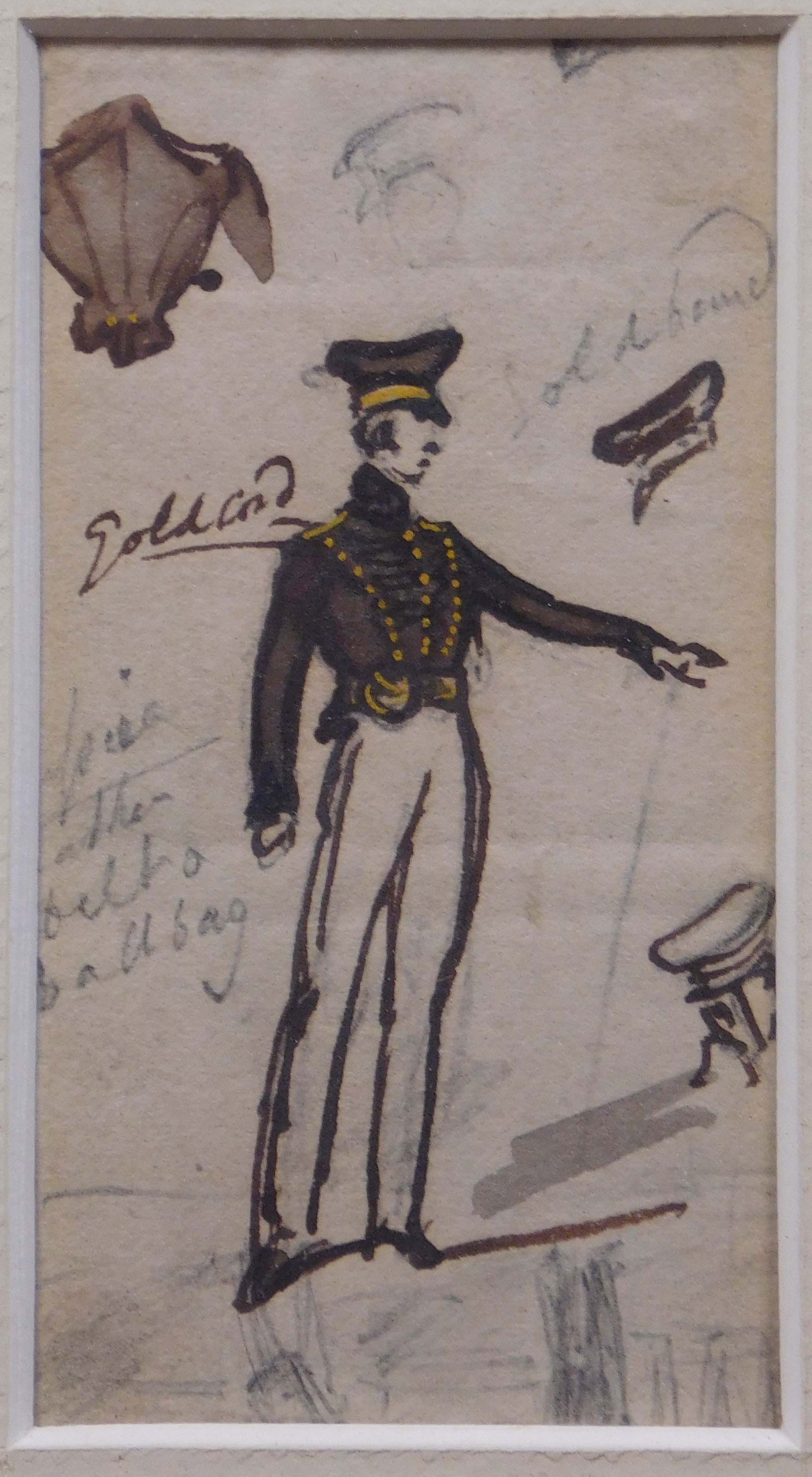 George Cruickshank: Small Sketch of a Soldier (1 of 7)