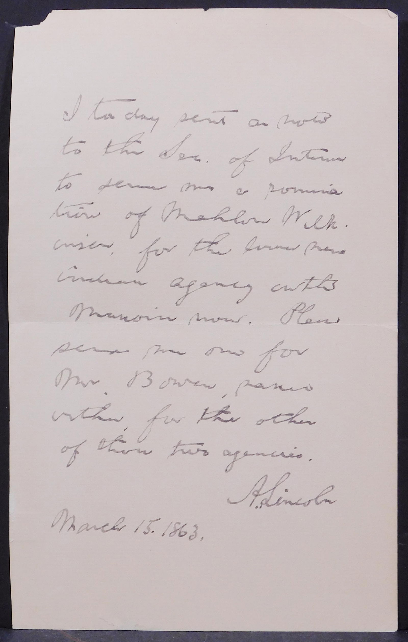 Attributed to Abraham Lincoln (1 of 5)