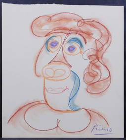 Style of Pablo Picasso: Portrait du Femme (1 of 10)