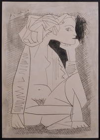 Style of Pablo Picasso: Femme Assise (1 of 4)