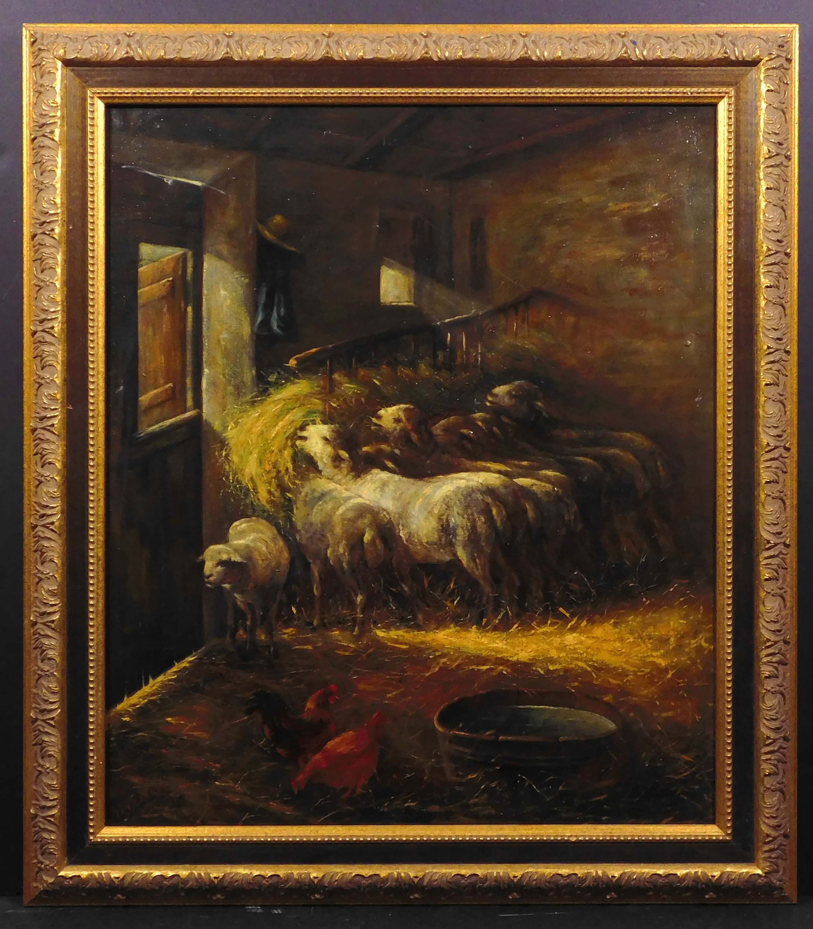 P. Gardner: Barn Scene with Sheep (1 of 10)